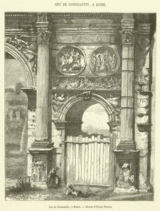 Arc de Constantin, et Roma (gravering) av French School