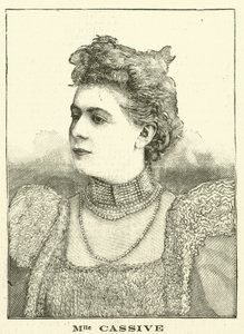 Armande Cassive , fransk skuespillerinne (gravering) av French School