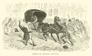 Arrestasjon av Georges Cadoudal (gravering) av French School