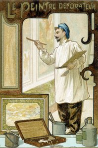 Håndverker: maleren dekoratøren - Chromo. av French School
