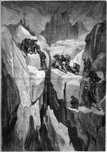 Ascension of Mont Blanc, 5. juli av French School