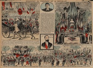 Ermordung des französischen Präsidenten Sadi Carnot, Lyon von French School