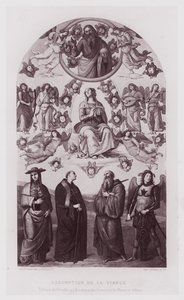 Assumption of the Virgin, maleri av Perugin ved kunstakademiet i Firenze av French School