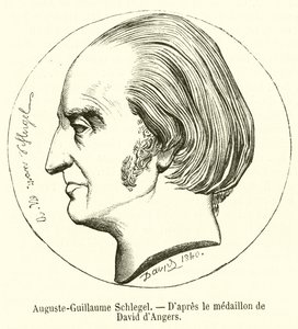 Auguste-Guillaume Schlegel (gravering) av French School