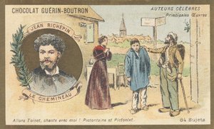 Auguste-Jules Richepin dit Jean Richepin (1849-1926), fransk poet, romanforfatter og dramatiker, forfatter av "Le chemineau", drama i fem akter (1897) av French School