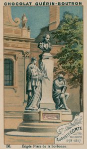 Auguste Comte, filosof, 1798-1857, oppført Place de la Sorbonne av French School