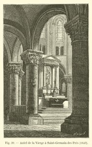 Jomfruens alter i Saint-Germain des Pres, 1840 av French School