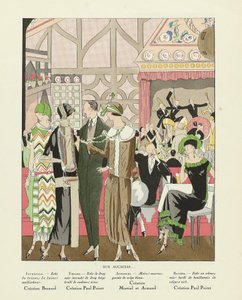 Ved Akkacia-familien ….., fra Art-Gout-beaute, utgivelsesdato 1924 (sjablongtrykk) av French School