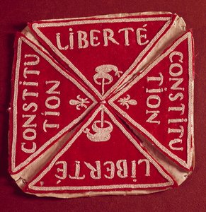 Merke for den første franske republikken "Liberte Constitution" av French School