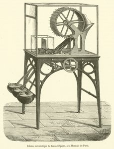 Automatisk balanse av Baron Seguier, ved Monnaie de Paris (gravering) av French School