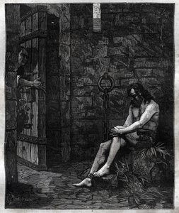 Balufeau fengslet ved Bastillen av Ludvig XIII - Ludvig XIII (1601-1643) var fornøyd med å få Jacques Baloufeau, dit de Saint-Angel (Saint Angel) satt til Bastillen - i «Paris a travers les centuries»» av French School