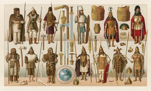 Barbarian Europe-kostyme av French School