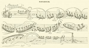 Barcarolle (gravering) av French School