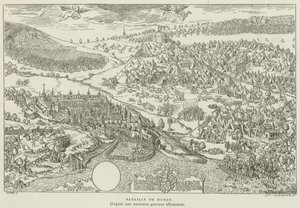 Slaget ved Murten (gravering) av French School