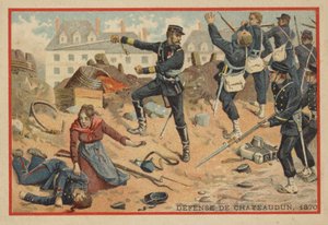 Slaget ved Chateaudun, 1870 av French School