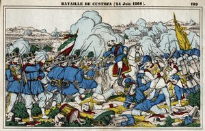 Battle of Custoza on June 24 av French School