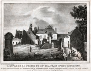 Slaget ved Waterloo. (gravering, ca. 1830) av French School