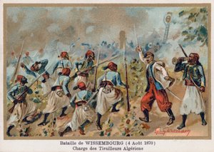 Slaget ved Wissembourg, anklage for algeriske trefninger av French School