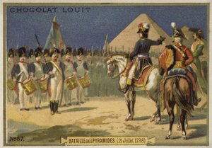 Slaget ved pyramidene, Egypt, 21. juli 1798 av French School