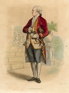 Beaumarchais (farget gravering) av French School