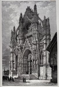 Beauvais katedral - gravering av French School