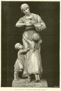 Fine Arts, Le Pain, gruppe av Albert Lefeuvre (gravering) av French School