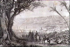 Beirut på 1860-tallet (gravering) av French School