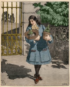 Bernard de Jussieu (1699-1777), fransk botaniker som brakte to cedres fra Libanon fra England i 1734. Gravering fra 1885 i "" Les arts et metiers illustres"" av Adolphe BITARD. av French School