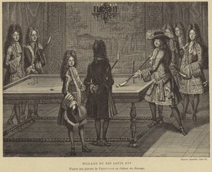 Biljardbord av kong Louis XIV av Frankrike av French School
