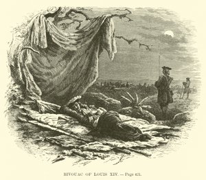 Bivuakk av Ludvig XIV av French School