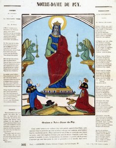 Black Virgin: Oration in Notre-Dame du Puy - bilde av Epinal, n.d. av French School