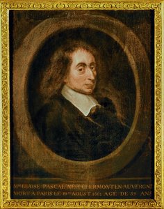 Blaise Pascal … (olje på lerret) av French School