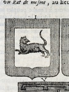 Blazon fra det italienske infanteriregimentet i "" La Vraye and Perfect Science of Arms or the Armorial Index"" av Pierre Palliot av French School