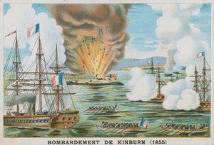 Bombardement av Kinburn, 1855 av French School