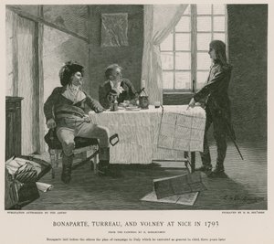 Bonaparte, Turreau og Volney i Nice i 1793 av French School