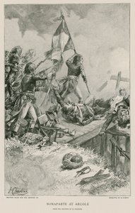 Bonaparte ved Arcole av French School