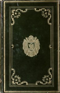 Bokbind med våpenskjoldet til Napoleon Bonaparte (1769-1821) (grønt skinn og gull) av French School