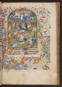Timebok, Legg til MS 32454 f.32r, Frankrike av French School