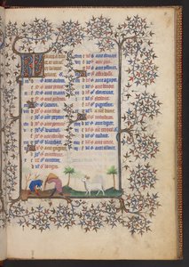 Timebok, Legg til MS 32454 f.3r, Frankrike av French School