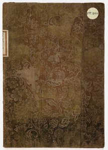 Bok om etikette til hertugpalasset i Lucca, Lucca, 1805 (brodert tekstil og papir) av French School