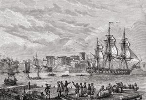 Brest i 1791, gravert av Le Breton, fra 