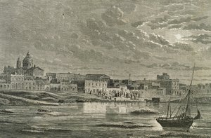 Buenos Aires på 1860-tallet (gravering) av French School
