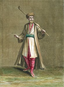 Bulgarsk kostyme, illustrasjon fra Recueil de Costumes du Levant, 1707-8 av French School