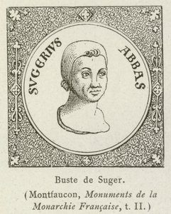 Buste de Suger (engraving) av French School