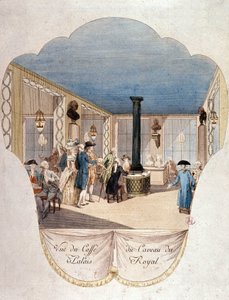 Cafe du Caveau du Palais Royal, Paris av French School