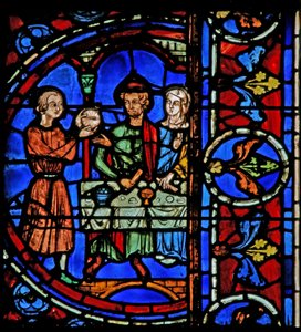 Kana Ekteskap: en tjener bringer vin (w30a) av French School