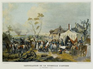 Kapitulasjon av Citadellet i Antwerpen (Flandern, Belgia), 29. november 1792. av French School