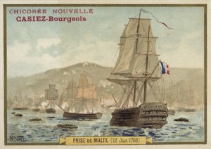 Erobringen av Malta av franskmennene, 12. juni 1798 av French School