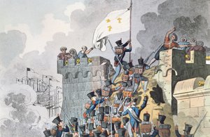 Erobringen av Emperors Fort i Alger i 1830 av French School