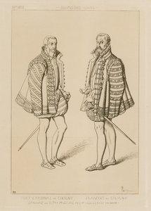 Kardinal Odet de Coligny (1517-1571) og Francois de Coligny (1557-1591) av French School